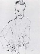 Portrait of eduard kosmack Egon Schiele